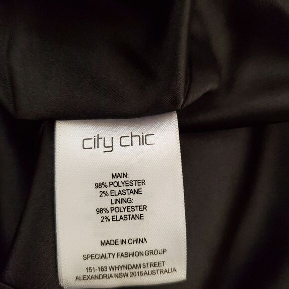 City Chic 'Romantic Rose' Floral Strapless Maxi Dress - size 14 in Black/Pink - Picture 12 of 13